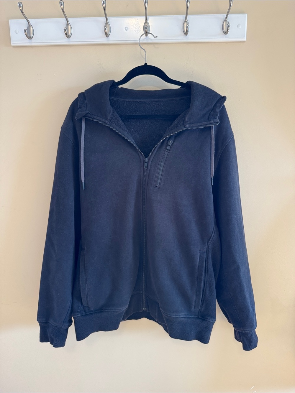 lululemon athletica Black Zip-Up Hooded Fleece